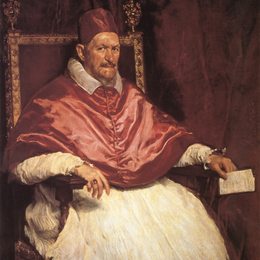 迭戈·德·席尔瓦·委拉斯开兹(Diego Velazquez)高清作品:Portrait of Pope Innocent X