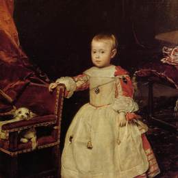 迭戈·德·席尔瓦·委拉斯开兹(Diego Velazquez)高清作品:Prince Philip Prosper, Son of Philip IV