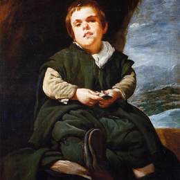 迭戈·德·席尔瓦·委拉斯开兹(Diego Velazquez)高清作品:The Court Dwarf, Don Franciso Lezcano called El Nin