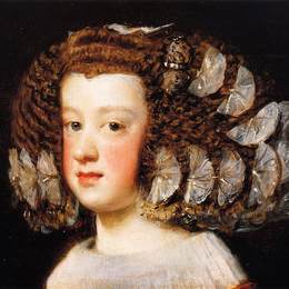 迭戈·德·席尔瓦·委拉斯开兹(Diego Velazquez)高清作品:The Infanta Maria Theresa, daughter of Philip IV of Spain