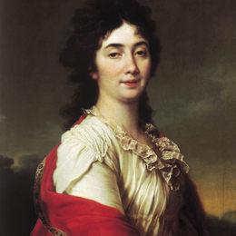 德米特里莱维茨基(Dmitry Levitzky)高清作品:Portrait of Anna Stepanovna Protassova, the former maid of h