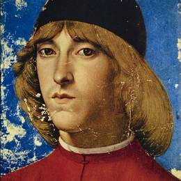 多梅尼科·基兰达约(Domenico Ghirlandaio)高清作品:Piero, Eldest Son of Lorenzo the Magnificent, Called Piero t