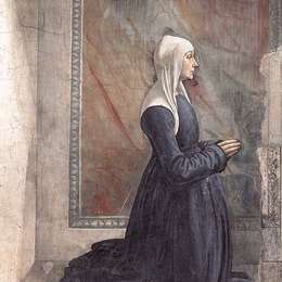 多梅尼科·基兰达约(Domenico Ghirlandaio)高清作品:Portrait of the Donor Nera Corsi Sassetti