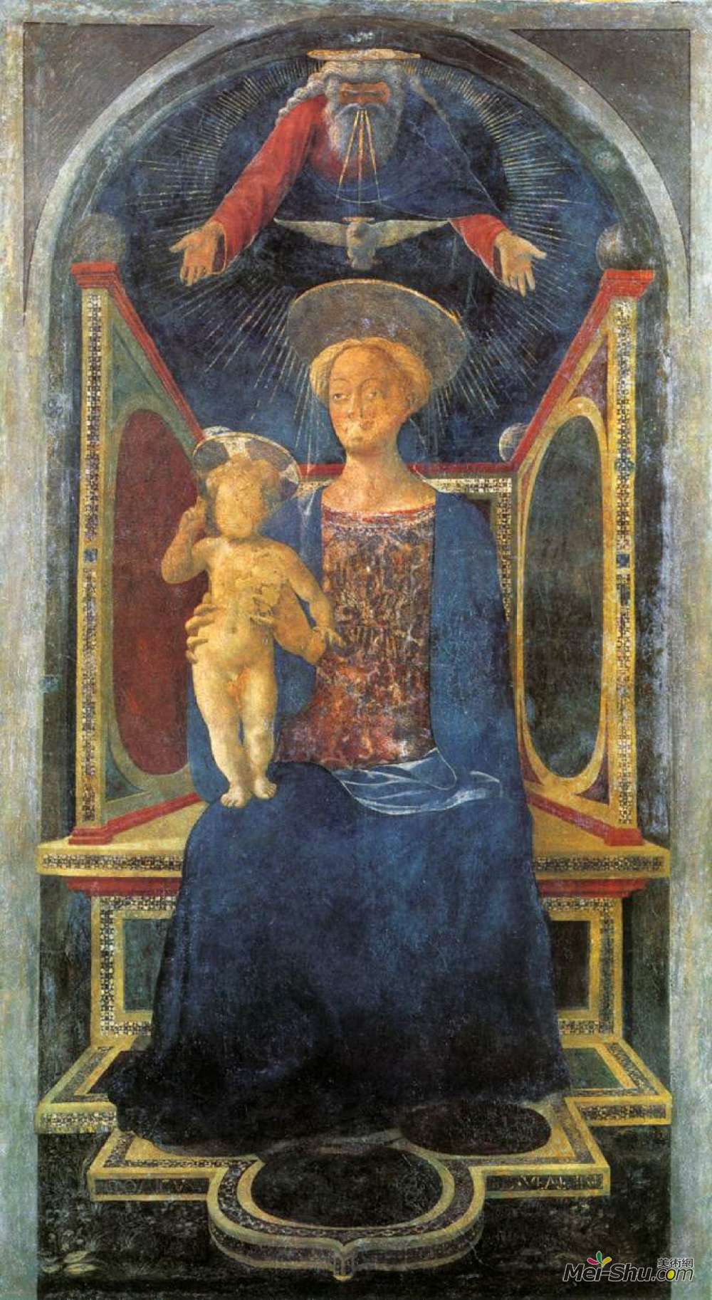 《圣母子》多梅尼科·基兰达约(domenico veneziano)高清作品欣赏