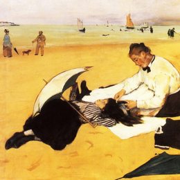 《海滩风光》埃德加·德加(Edgar Degas)高清作品欣赏