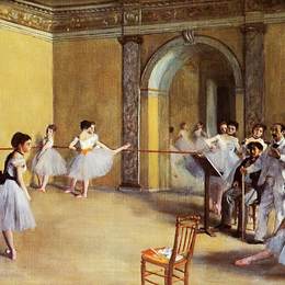 《歌剧舞曲班》埃德加·德加(Edgar Degas)高清作品欣赏