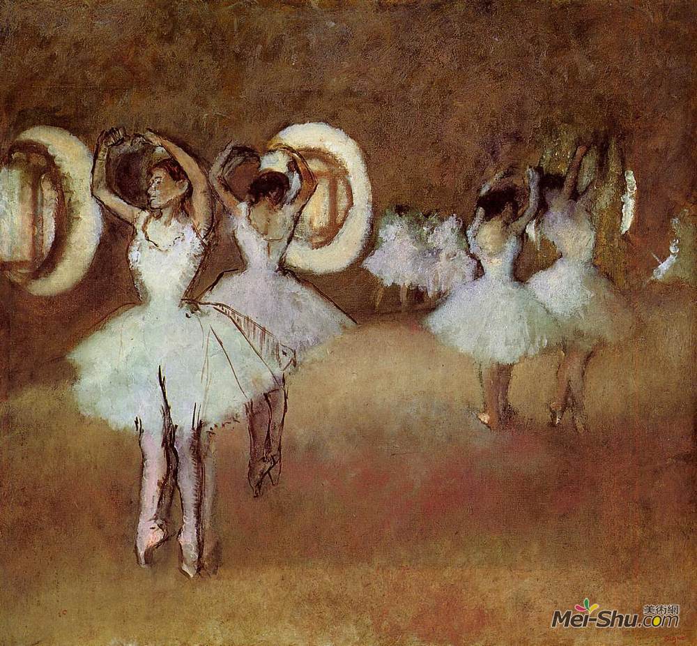 埃德加·德加(edgar degas)高清作品《歌劇院的彩排》