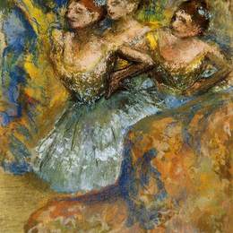 《舞蹈团》埃德加·德加(Edgar Degas)高清作品欣赏