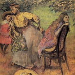 埃德加·德加(Edgar Degas)高清作品:Madame Alexis Rouart and Her Children