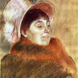 埃德加·德加(Edgar Degas)高清作品:Madame Deitz-Monin