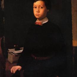 埃德加·德加(Edgar Degas)高清作品:Portrait of Rene De Gas