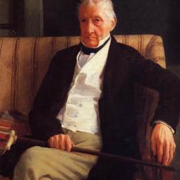 埃德加·德加(Edgar Degas)高清作品:Portrait of Rene-Hillaire De Gas