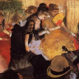 《咖啡馆音乐会》埃德加·德加(Edgar Degas)高清作品欣赏