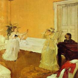 《彩排》埃德加·德加(Edgar Degas)高清作品欣赏