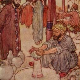 《波特，奥马尔卡亚姆的鲁拜亚特》埃德蒙·杜拉克(Edmund Dulac)高清作品欣赏