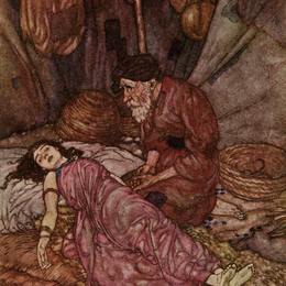 《可怜人的面孔，奥马尔卡亚姆的鲁拜亚特》埃德蒙·杜拉克(Edmund Dulac)高清作品欣赏