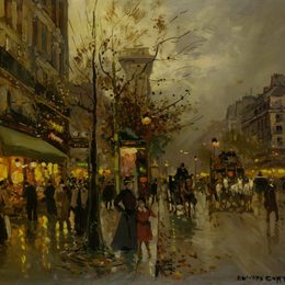 《巴黎大道》爱德华·科尔特斯(Edouard Cortes)高清作品欣赏