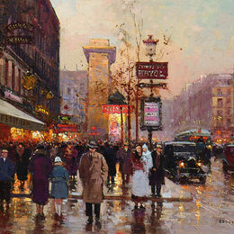 《大道的好消息，圣丹尼门。》爱德华·科尔特斯(Edouard Cortes)高清作品欣赏