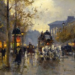 《马德莱娜大道》爱德华·科尔特斯(Edouard Cortes)高清作品欣赏