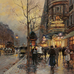 《意大利大道》爱德华·科尔特斯(Edouard Cortes)高清作品欣赏