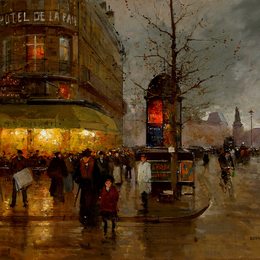 《巴黎巴士底广场》爱德华·科尔特斯(Edouard Cortes)高清作品欣赏
