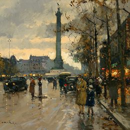 《巴士底广场》爱德华·科尔特斯(Edouard Cortes)高清作品欣赏