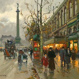 《巴士底广场》爱德华·科尔特斯(Edouard Cortes)高清作品欣赏