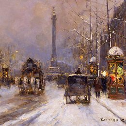 《巴士底广场》爱德华·科尔特斯(Edouard Cortes)高清作品欣赏