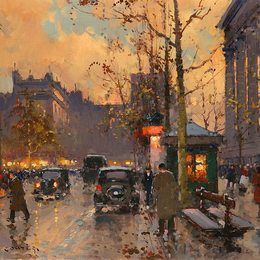 《广场。》爱德华·科尔特斯(Edouard Cortes)高清作品欣赏