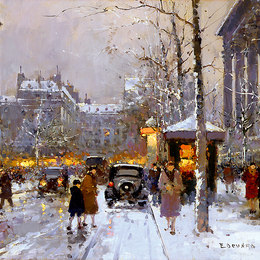 《广场。》爱德华·科尔特斯(Edouard Cortes)高清作品欣赏