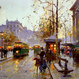《广场。》爱德华·科尔特斯(Edouard Cortes)高清作品欣赏