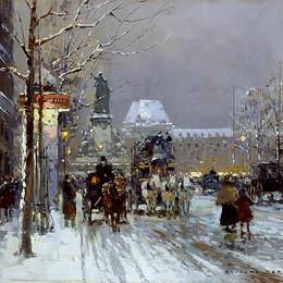 《共和广场》爱德华·科尔特斯(Edouard Cortes)高清作品欣赏