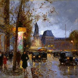《共和广场》爱德华·科尔特斯(Edouard Cortes)高清作品欣赏