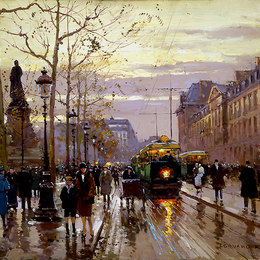 《共和广场》爱德华·科尔特斯(Edouard Cortes)高清作品欣赏