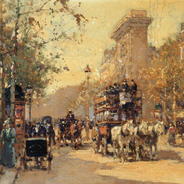 《《圣马丁门》爱德华·科尔特斯(Edouard Cortes)高清作品欣赏