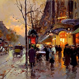《杂耍剧场》爱德华·科尔特斯(Edouard Cortes)高清作品欣赏