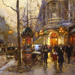 《杂耍剧场》爱德华·科尔特斯(Edouard Cortes)高清作品欣赏