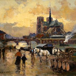 《托内尔码头》爱德华·科尔特斯(Edouard Cortes)高清作品欣赏