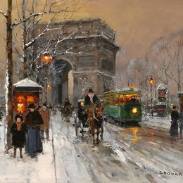 《凯旋门》爱德华·科尔特斯(Edouard Cortes)高清作品欣赏