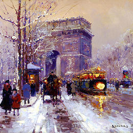《凯旋门》爱德华·科尔特斯(Edouard Cortes)高清作品欣赏