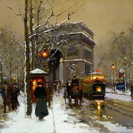 《凯旋门》爱德华·科尔特斯(Edouard Cortes)高清作品欣赏