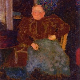 《夫人维亚尔坐姿》爱德华·维亚尔(Edouard Vuillard)高清作品欣赏