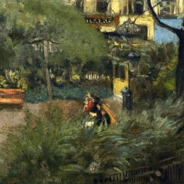 《柏辽兹广场（广场奸诈）》爱德华·维亚尔(Edouard Vuillard)高清作品欣赏