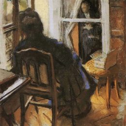 《窗户》爱德华·维亚尔(Edouard Vuillard)高清作品欣赏