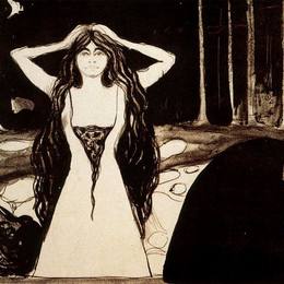 《灰烬II》爱德华·蒙克(Edvard Munch)高清作品欣赏