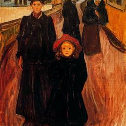 《人生的四个时代》爱德华·蒙克(Edvard Munch)高清作品欣赏