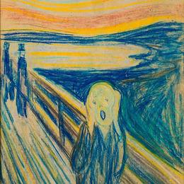 《呐喊》爱德华·蒙克(Edvard Munch)高清作品欣赏