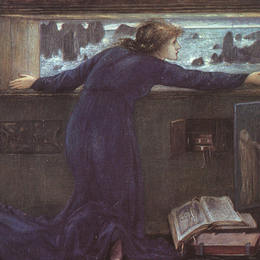 爱德华·伯尔尼·琼斯(Edward Burne-Jones)高清作品:Dorigen of Britain Waiting for the Return of Her Husband