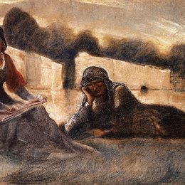 《圣歌节》爱德华·伯尔尼·琼斯(Edward Burne-Jones)高清作品欣赏