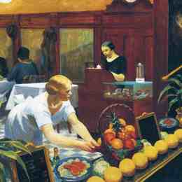 《女士餐桌》爱德华·霍普(Edward Hopper)高清作品欣赏